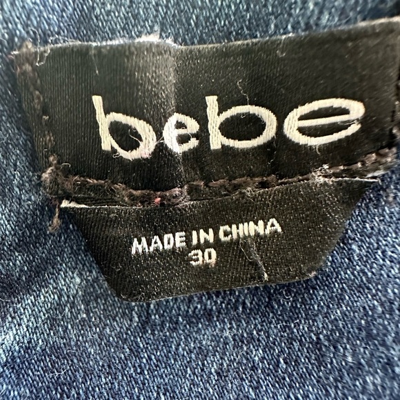 Bebe HIGH WAIST STRAIGHT LEG JEANS - Picture 5 of 11